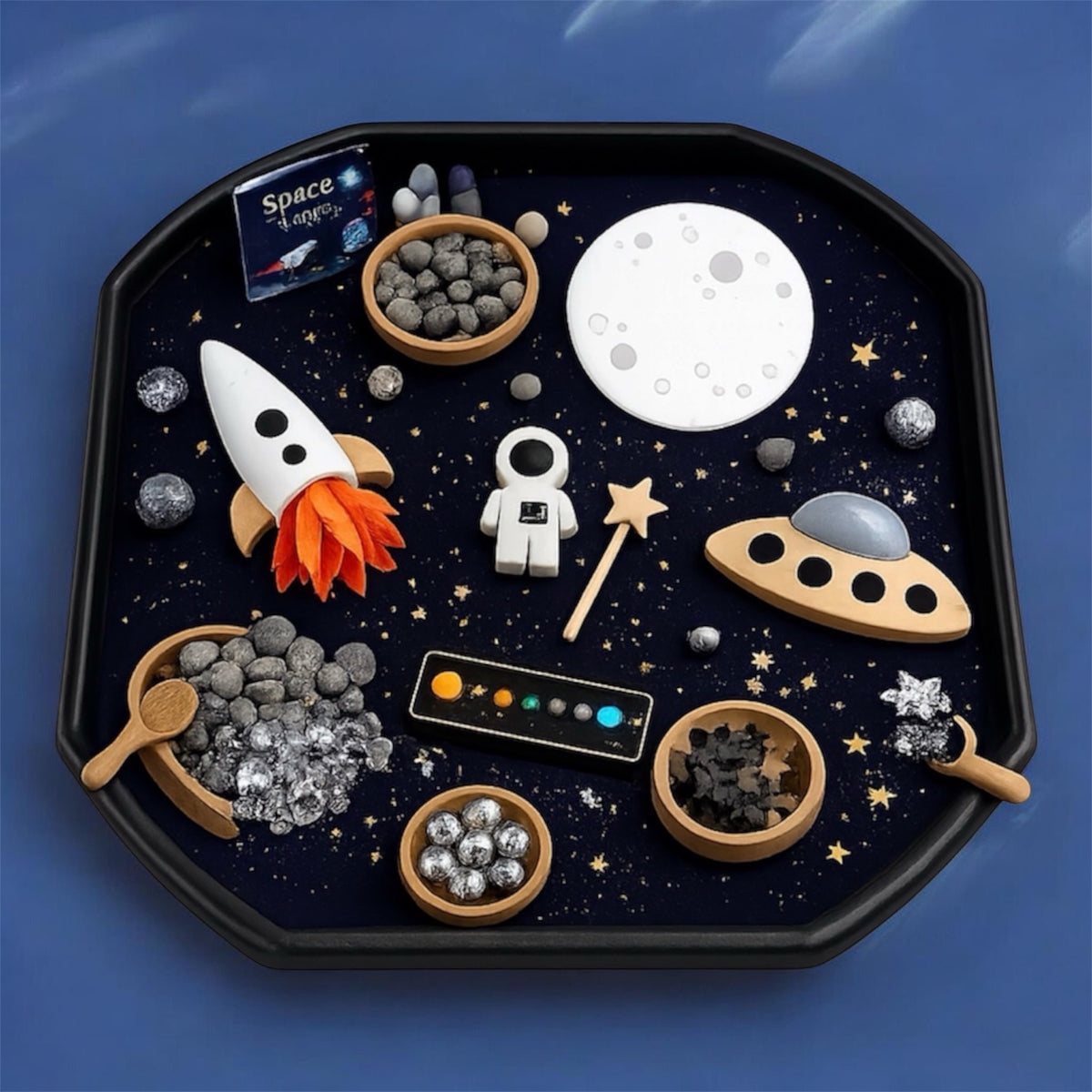 Space Sensory Tray Insert – Blast Off Into Imaginative Play