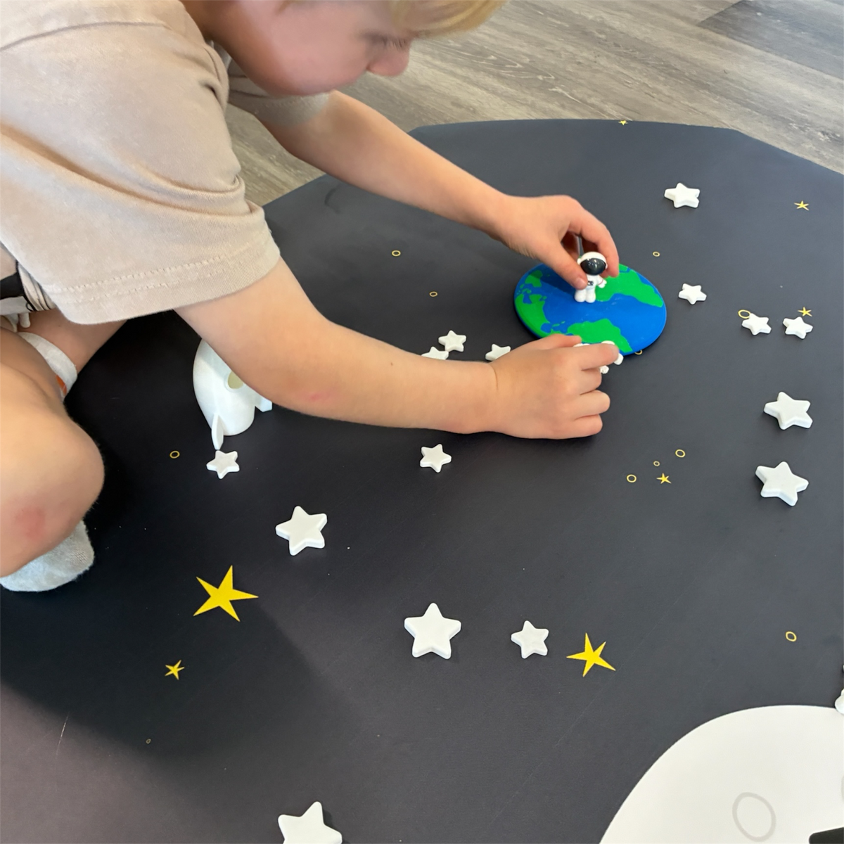 Space Sensory Tray Insert – Blast Off Into Imaginative Play