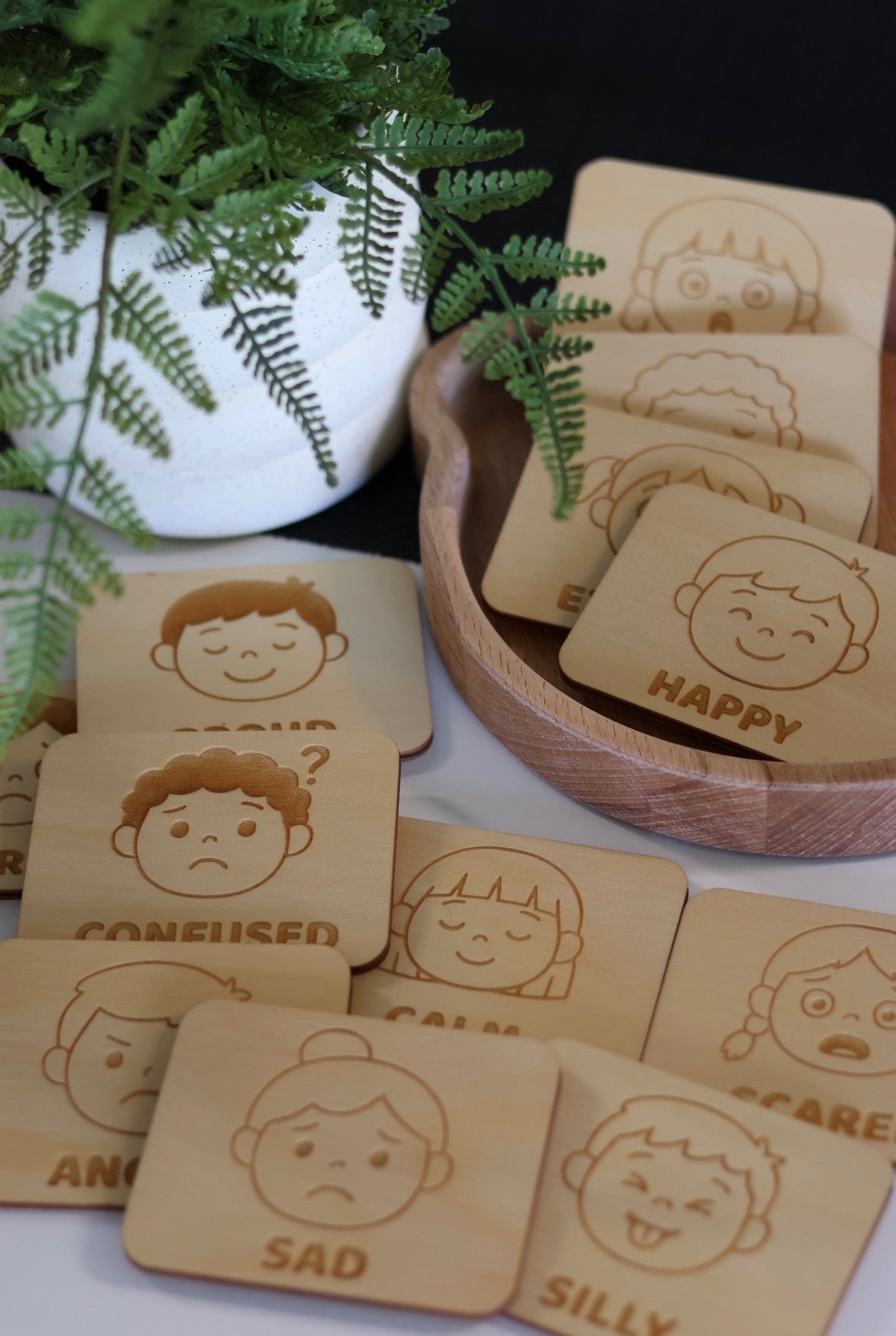 Wooden Emotions Cards