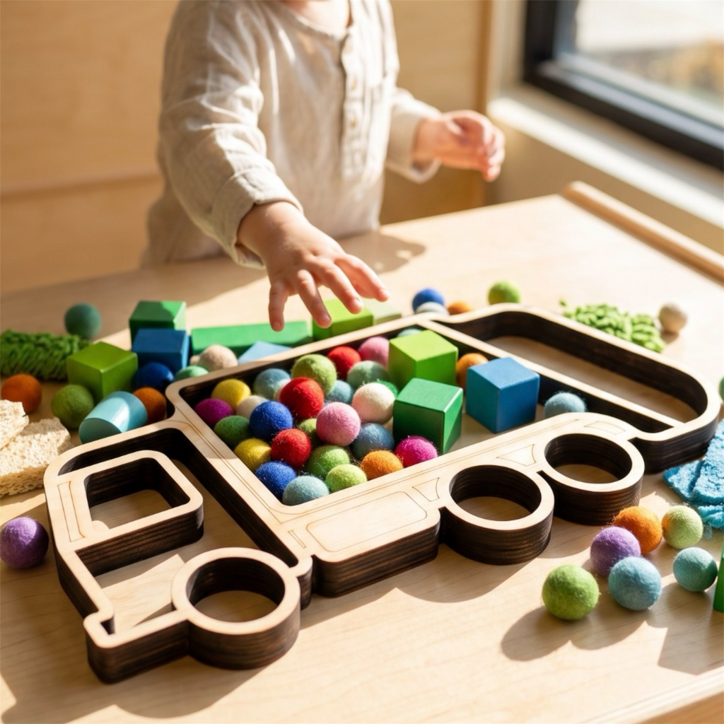 Large Garbage & Recycling Truck Sensory Tray.