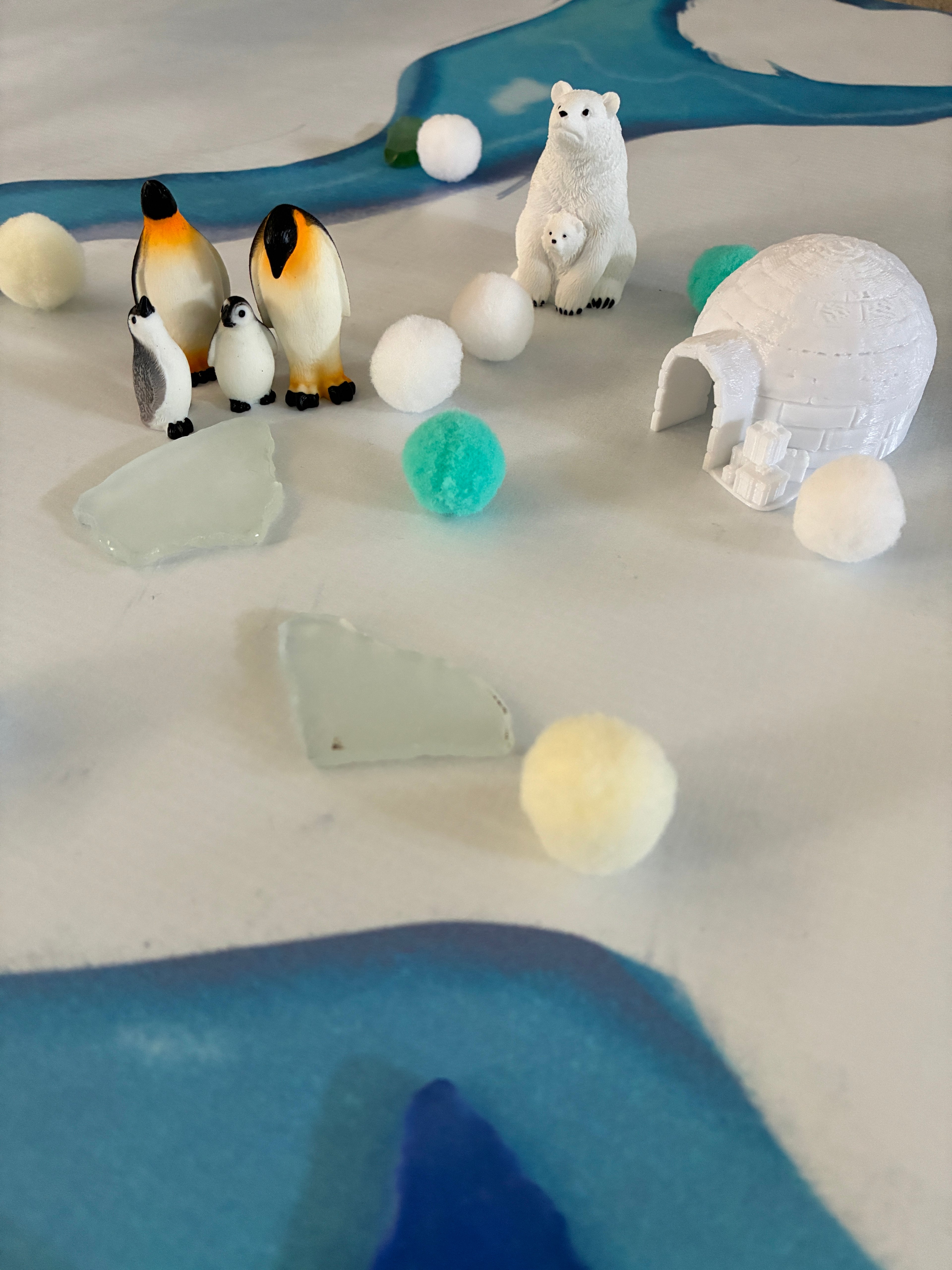 Arctic theme Sensory Tray insert